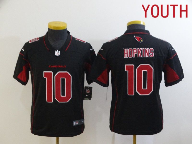 Youth Arizona Cardinals #10 Hopkins Black red Nike Limited Vapor Untouchable NFL Jerseys